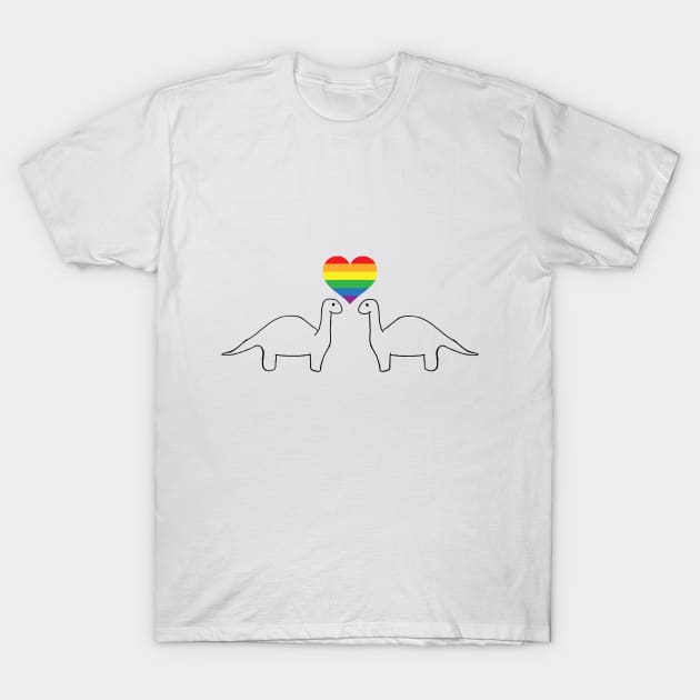 Gay Dinos T-Shirt by AlexStarton